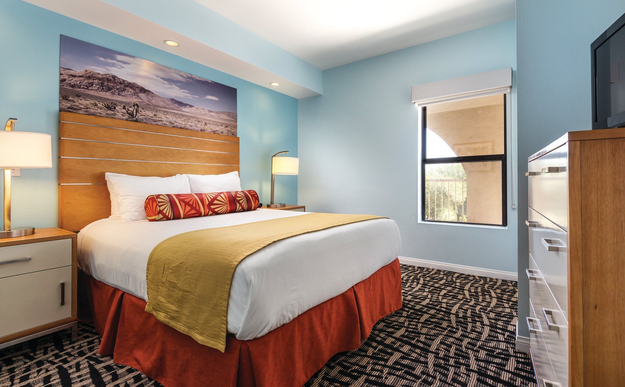 One bedroom unit bedroom